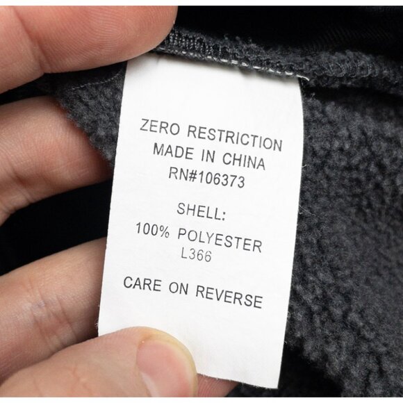 Zero Restriction Fleece Vest Men's Large Gray Half Zip Sweater Golf Tour Series - Picture 9 of 14